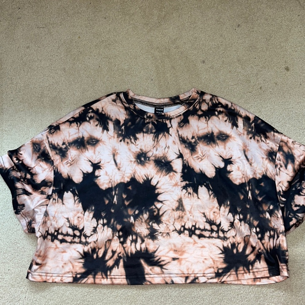 SHEIN bleach tie dye cropped too